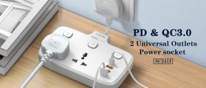 Ldnio SC2413 PD & QC3.0 2 Universal Outlets Power Socket