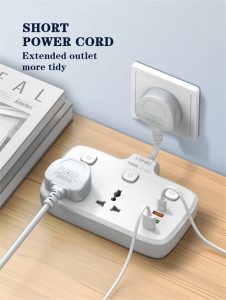 Ldnio SC2413 PD & QC3.0 2 Universal Outlets Power Socket