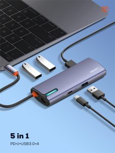 LDNIO DS-15U 5 In 1 USB C Docking Station