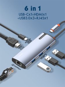 LDNIO DS-16H 6 In 1 USB C Docking Station