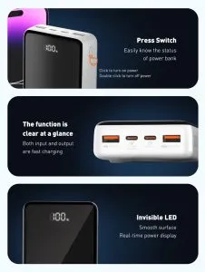LDNIO PQ18 Magnetic Wireless Power Bank 20000mAh