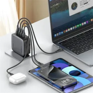 LDNIO Q408 100W 4-Port USB PD GaN Wall Charger