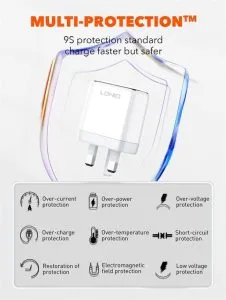 LDNIO A2528M Dual USB-C Port 35W Power Adapter With USB-C To Lightning (MFI Certified) 5 LDNIO A2528M Dual USB-C Port 35W Power Adapter With USB-C To Lightning (MFI Certified)