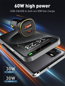 LDNIO C103 60W PD QC Super Fast Car Charger