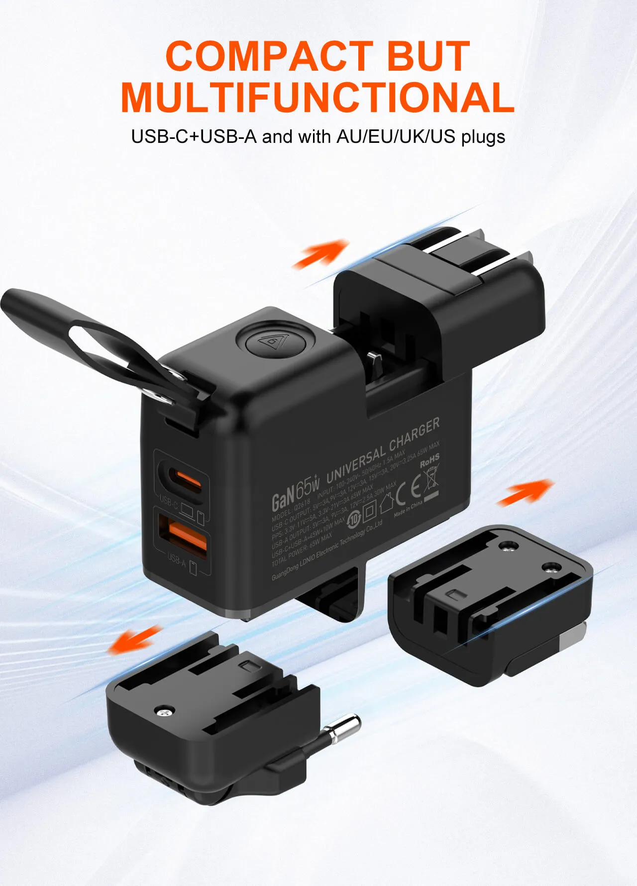 Ldnio Q2618 65W GaN Supper Fast Charger 3 Ldnio Q2618 high-power 65W output