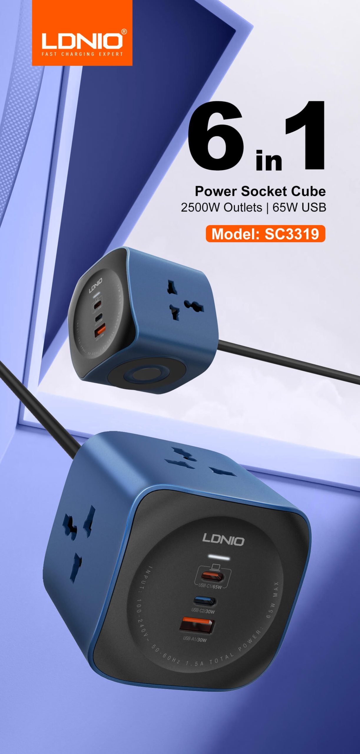 Compact cube design of LDNIO SC3319