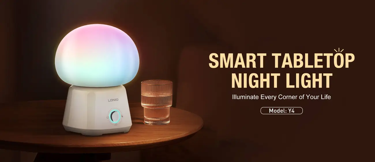 LDNIO Y4 RGB color night light with 3600mAh battery