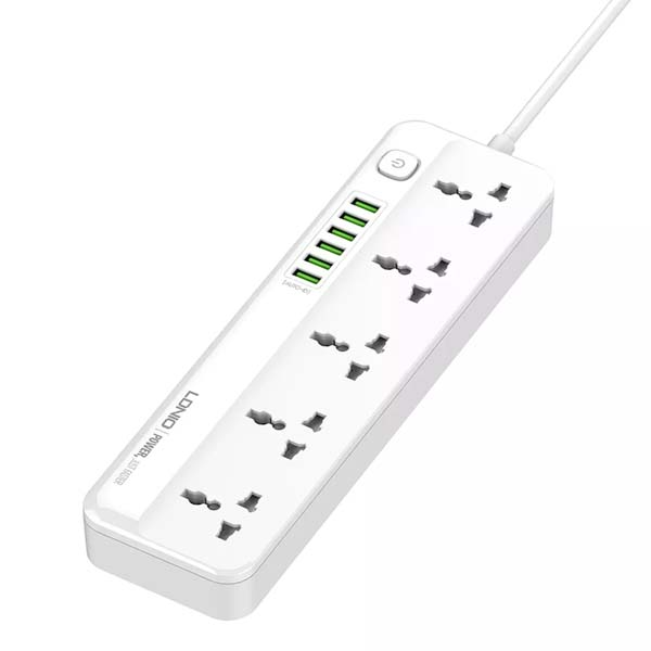 LDNIO SC5614 Power Strip 5 AC Outlets and 6 USB Charging Ports (EU 2 Pin)