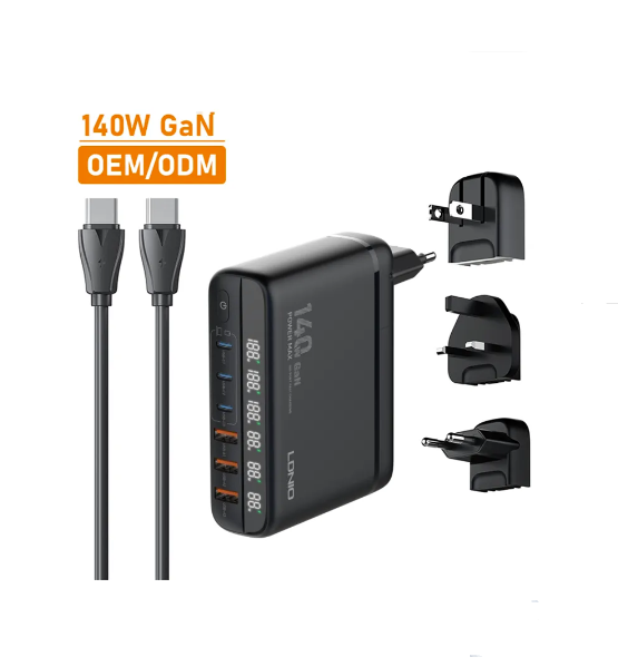 LDNIO A6140C 140W Fast charging 6 USB Ports LED Display