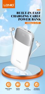 LDNIO PQ19 10000mAh 22.5W Fast Charging Power Bank