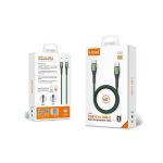LDNIO LC101 60W Nylon Braided Metal Fast Charging PD Type C to Type C Cable — 1M