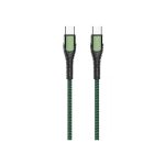 LDNIO LC101 60W Nylon Braided Metal Fast Charging PD Type C to Type C Cable — 1M