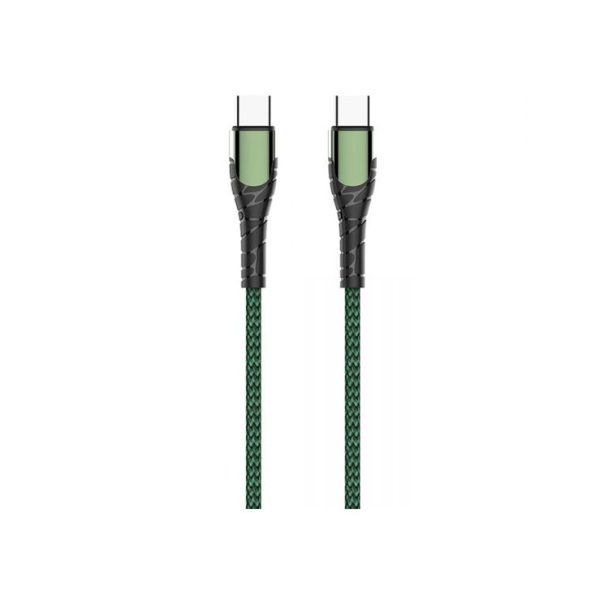 LDNIO LC101 60W Nylon Braided Metal Fast Charging PD Type C to Type C Cable — 1M