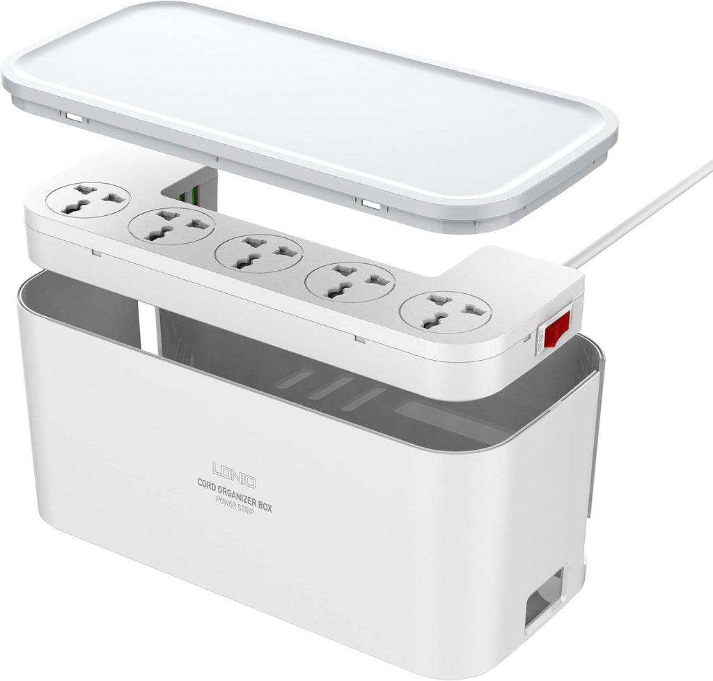 LDNIO SN5309 2500W Power Strip With Organizer 5AC 3USB