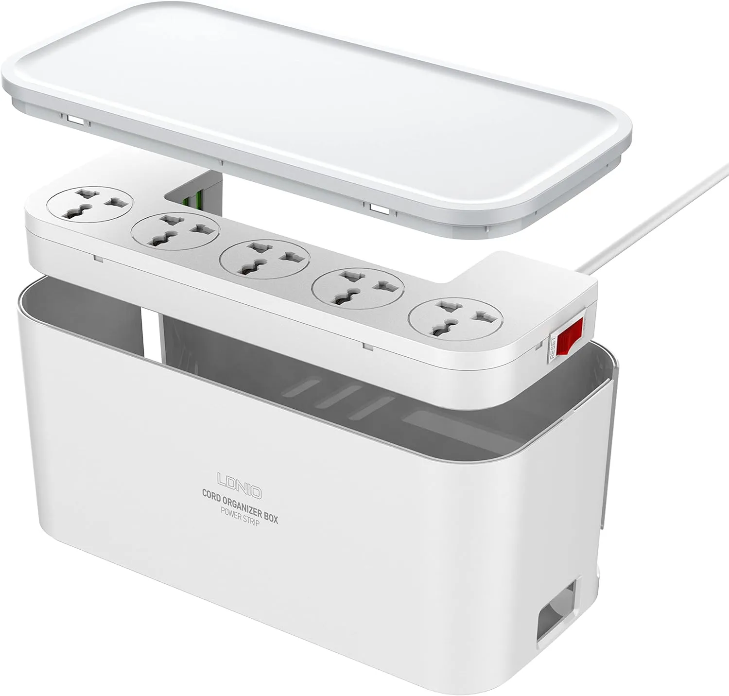 LDNIO SN5309 2500W Power Strip With Organizer 5AC 3USB LDNIO SN5309 2500W Power Strip With Organizer 5AC 3USB