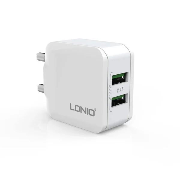 LDNIO A2201 2 USB Prots Home Charge Adapter