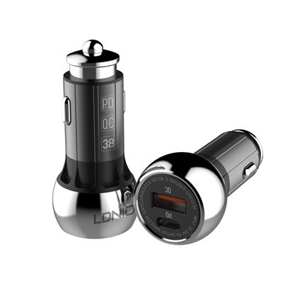 LDNIO C1 36W Zinc Alloy Shell Super Fast Car Charger