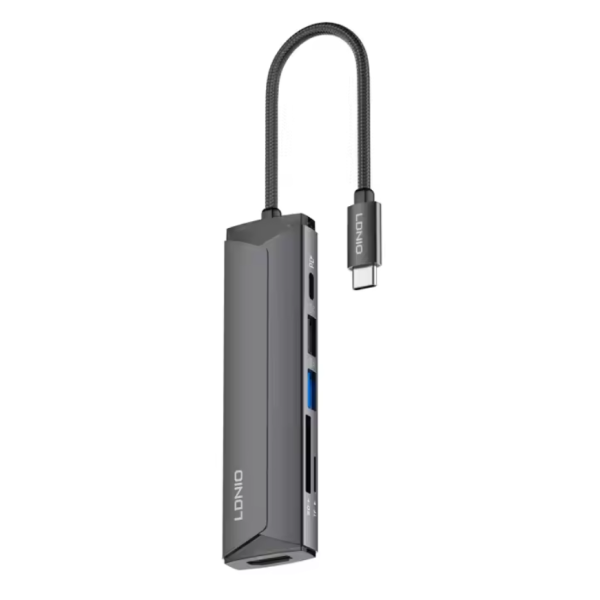 LDNIO DS-56H PD100W 5 In1 USB-C Multi-function Docking Station Type-c Data Hub For Computer Laptop