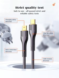 LDNIO LC651i 65W Woven Aluminum Foil USB3.0 Data Cable