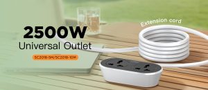 LDNIO SC2018 2 AC Outlet Universal Extension Power Socket