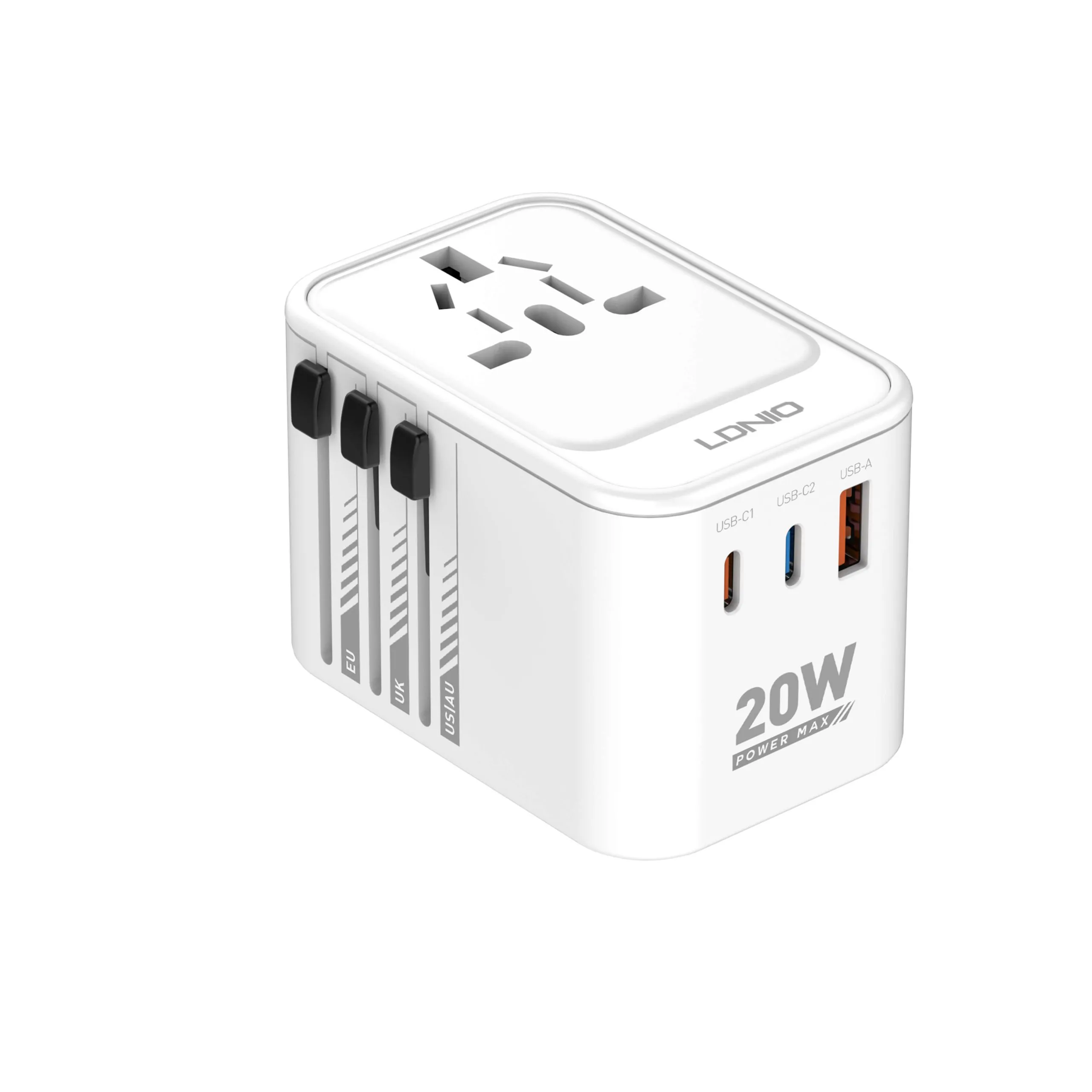 LDNIO Z9 3 USB Ports 20W GaN Travel Adapter LDNIO Z9 3 USB Ports 20W GaN Travel Adapter