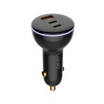 LDNIO C102 160W Trio Port Car Charger with 100W C To C Cable