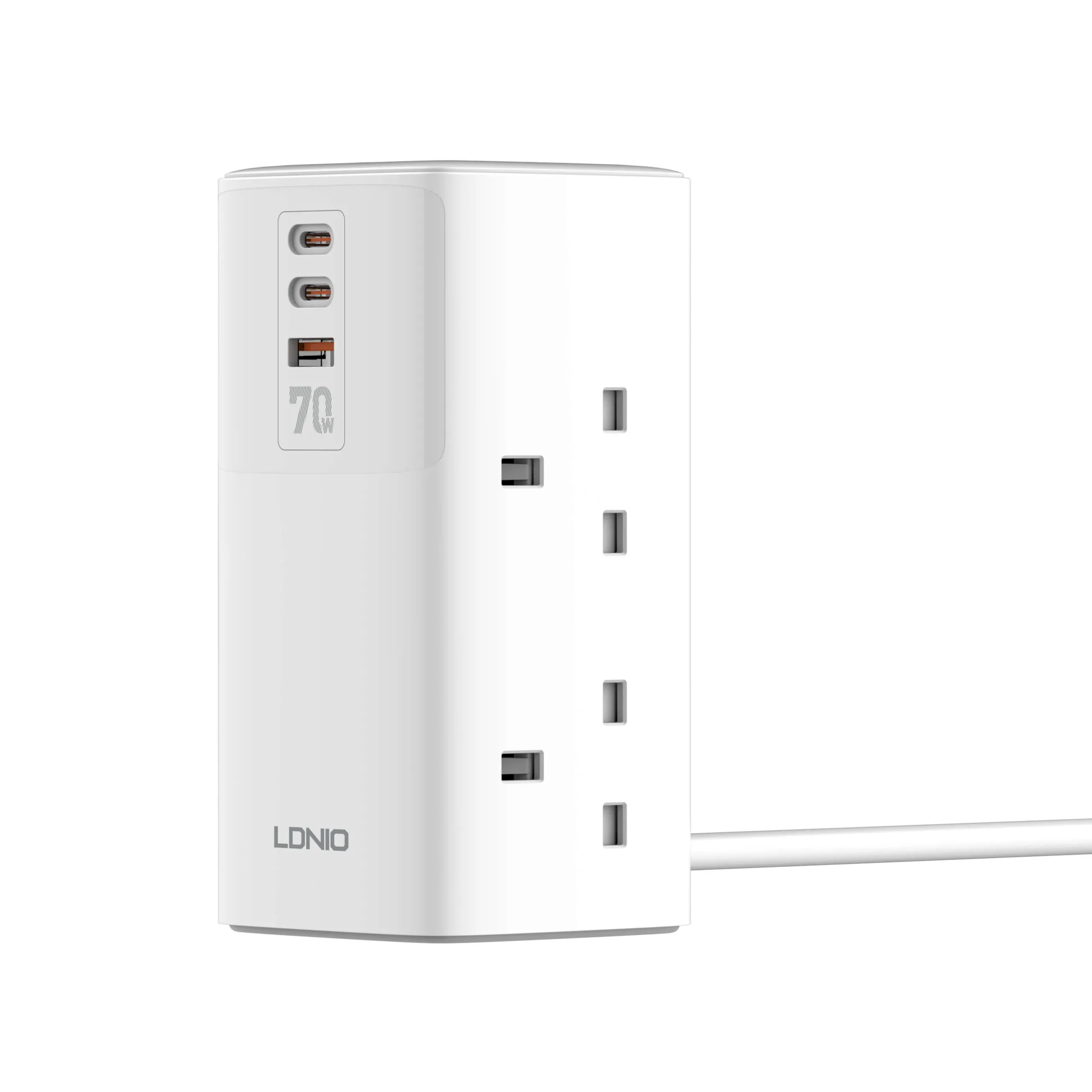 Ldnio SK4396 70W Multifunctional UK Desktop Power Adapter – Fast & Reliable Charging - Image 1