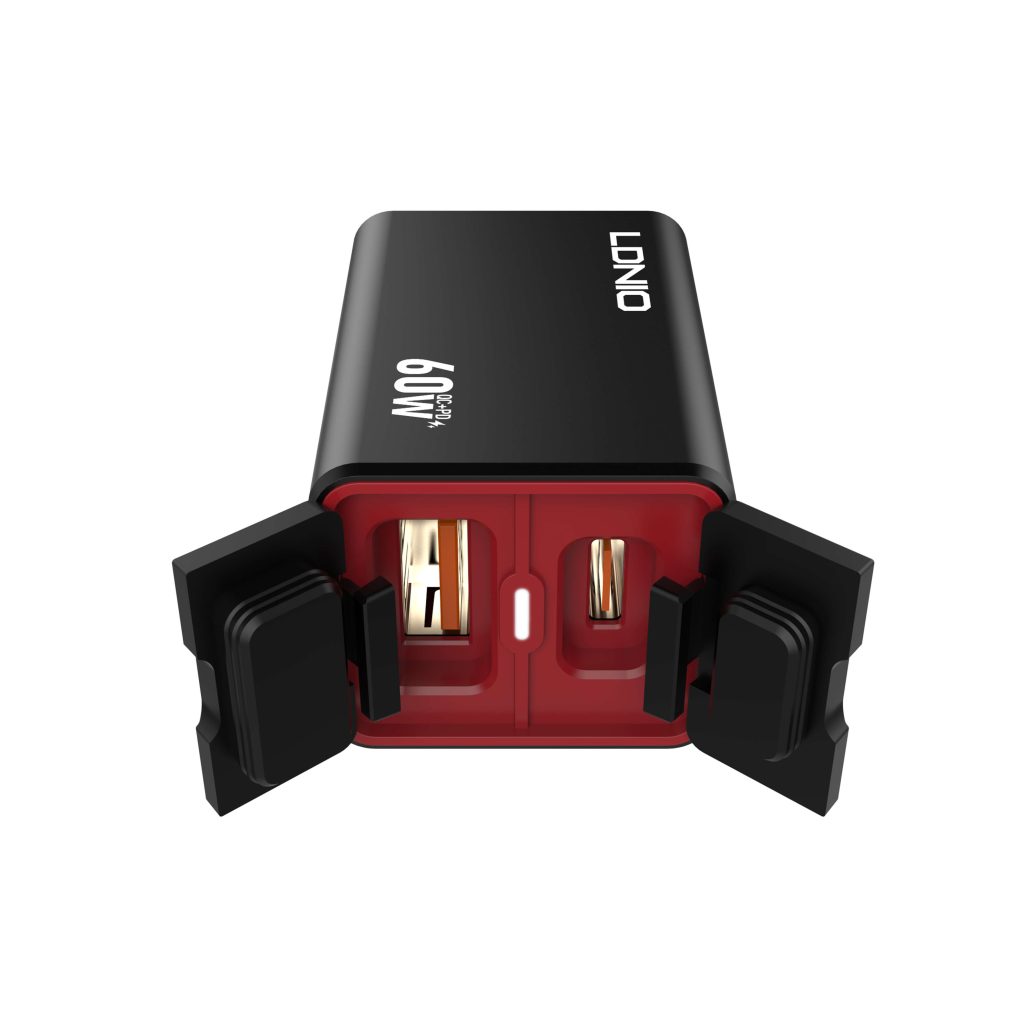 LDNIO C108 60W Super Fast CarMotorcycle Charger PD+QC3.0 IPX6 Waterproof