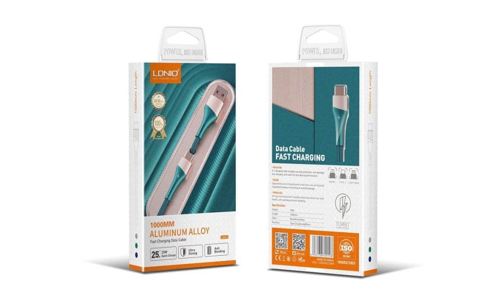 LDNIO LS631 30W Classic PVC USB3.0 Type C Data Cable 1M