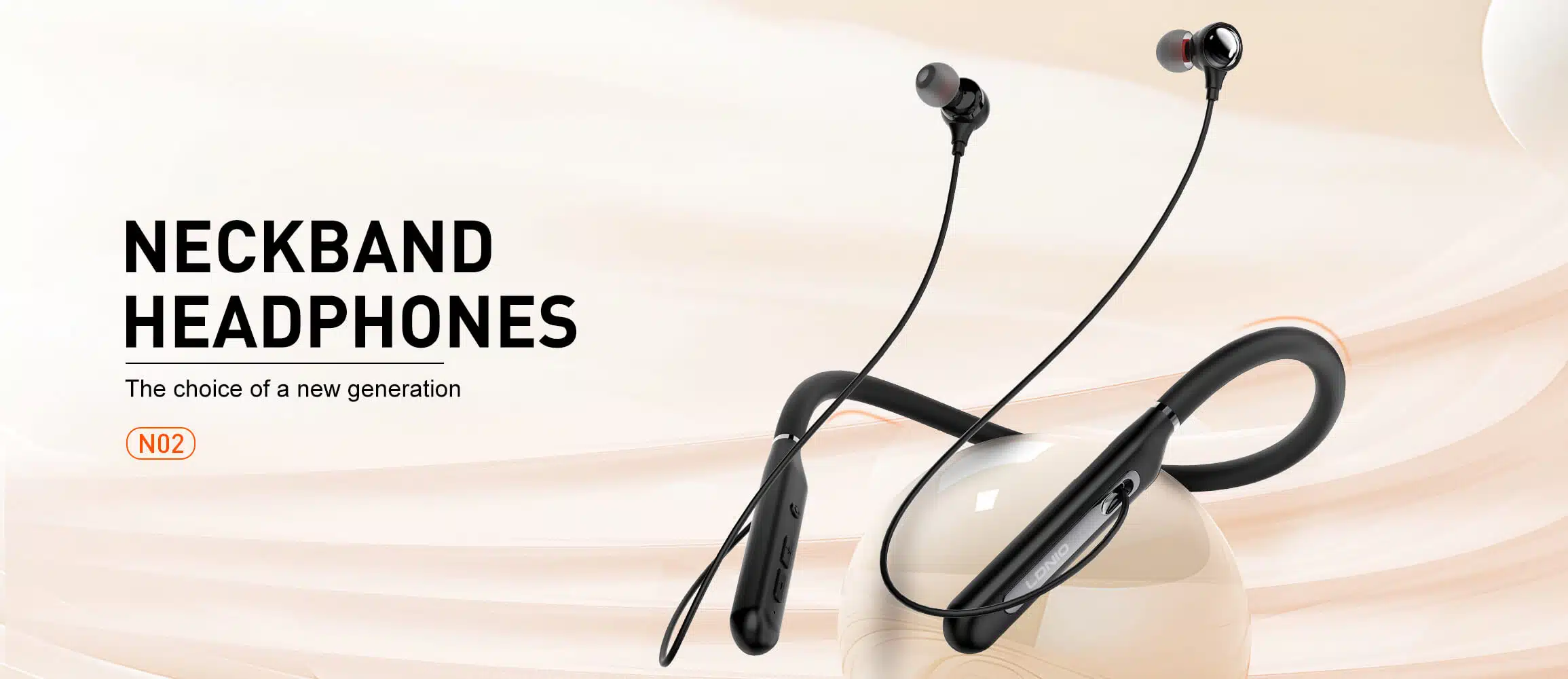 LDNIO N02 Wireless Stereo Neckband Bluetooth Headset