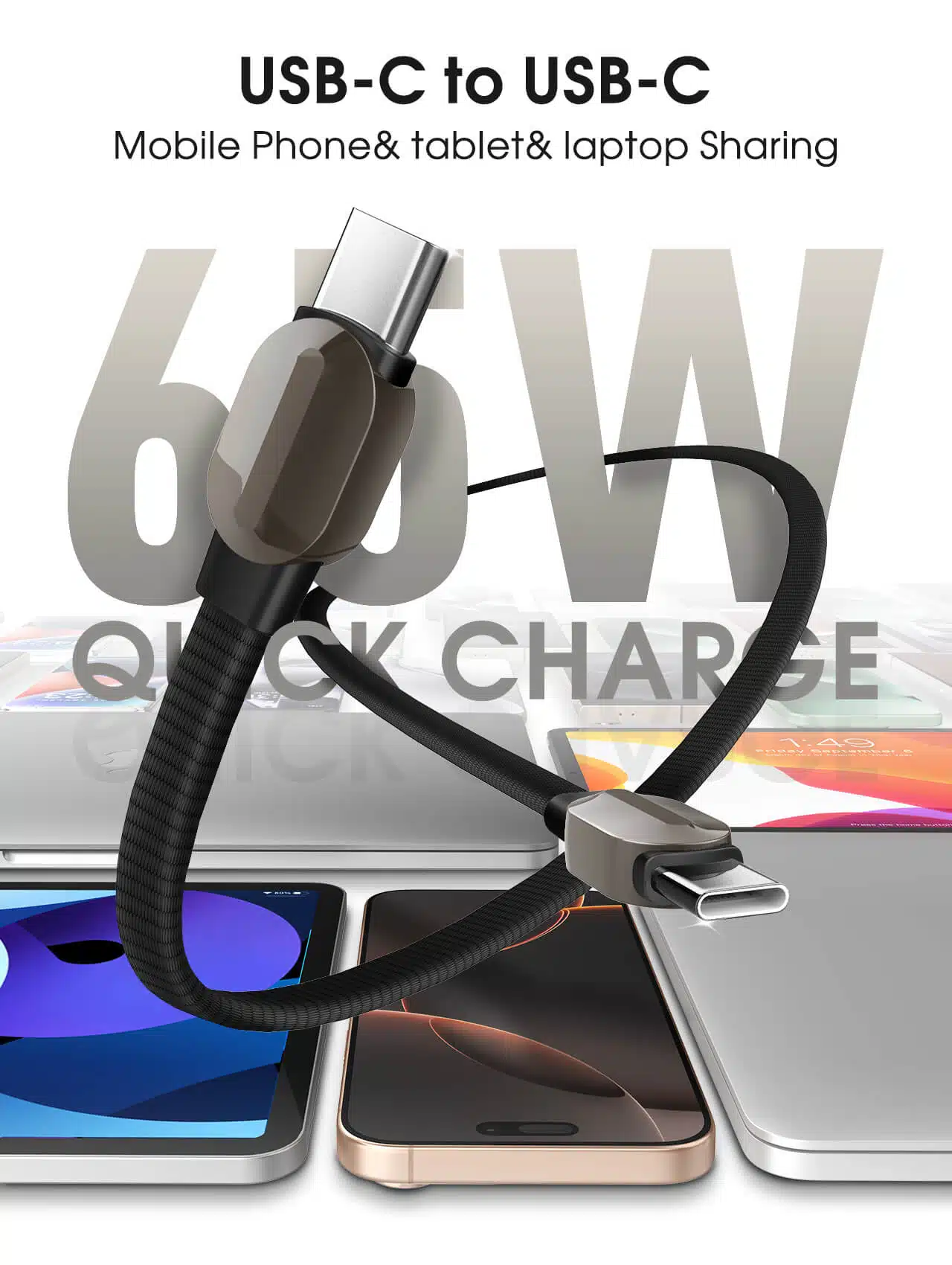 LDNIO LC211C 65W Fast Charging Data Cable