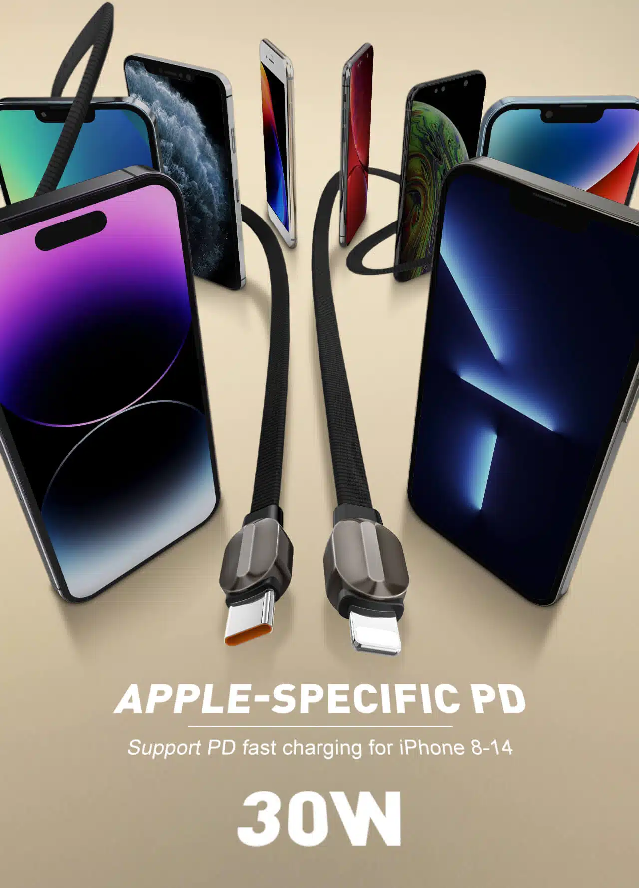 LDNIO LC211i30W Fast Charging Data Cable