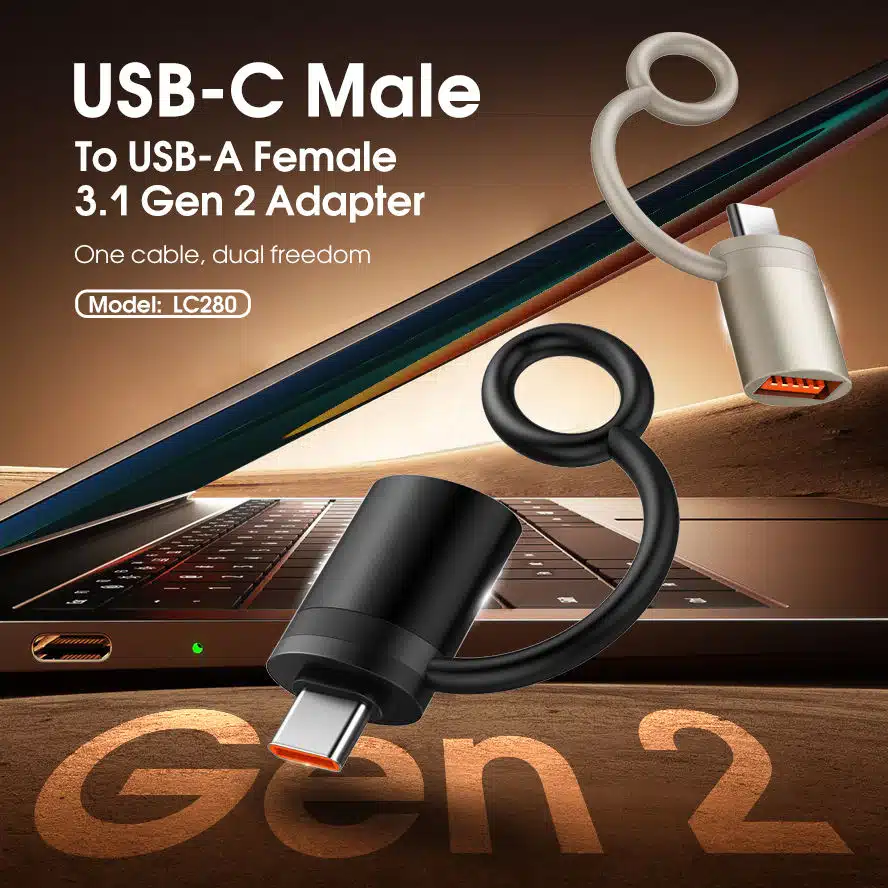 LDNIO LC280 USB Convertor Type-C to USB-A Supports OTG Transfer