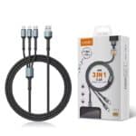 LDNIO LC93 3in1 Cable 3.4A Fast Charging 1.2m (USB To Type-C + Micro + Lightning)