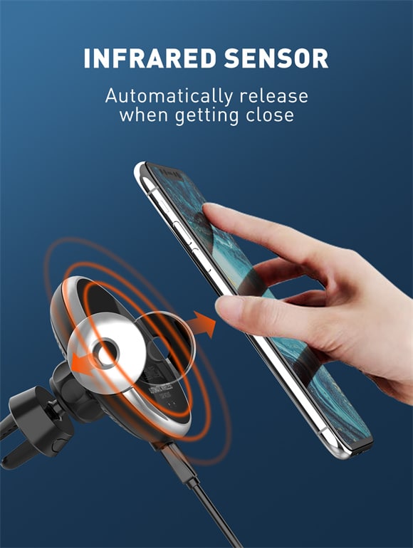 LDNIO MA02 15W Adjustable Car Wireless Charger