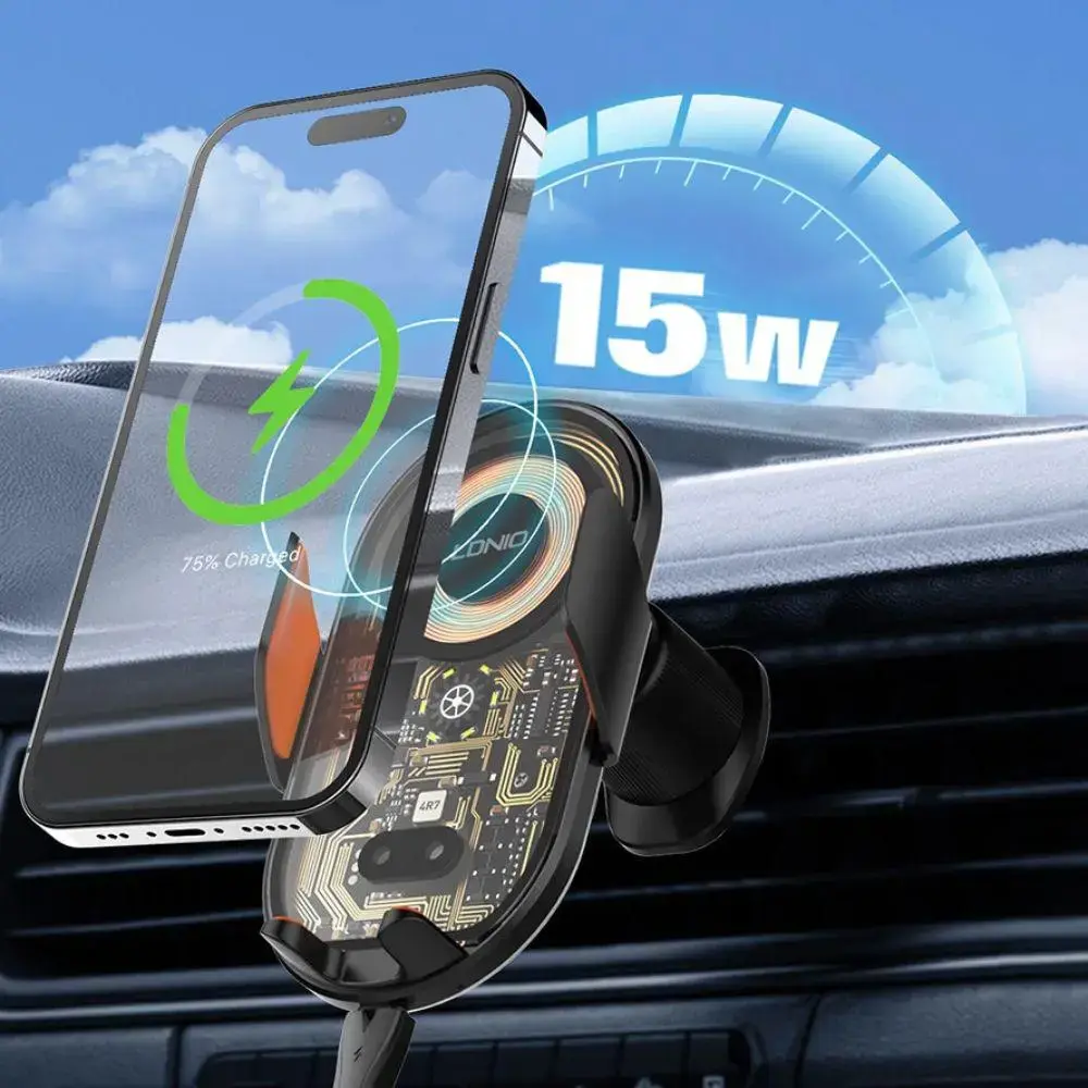LDNIO MA30 15W Wireless Charging Type C Magnetic Car Phone Holder