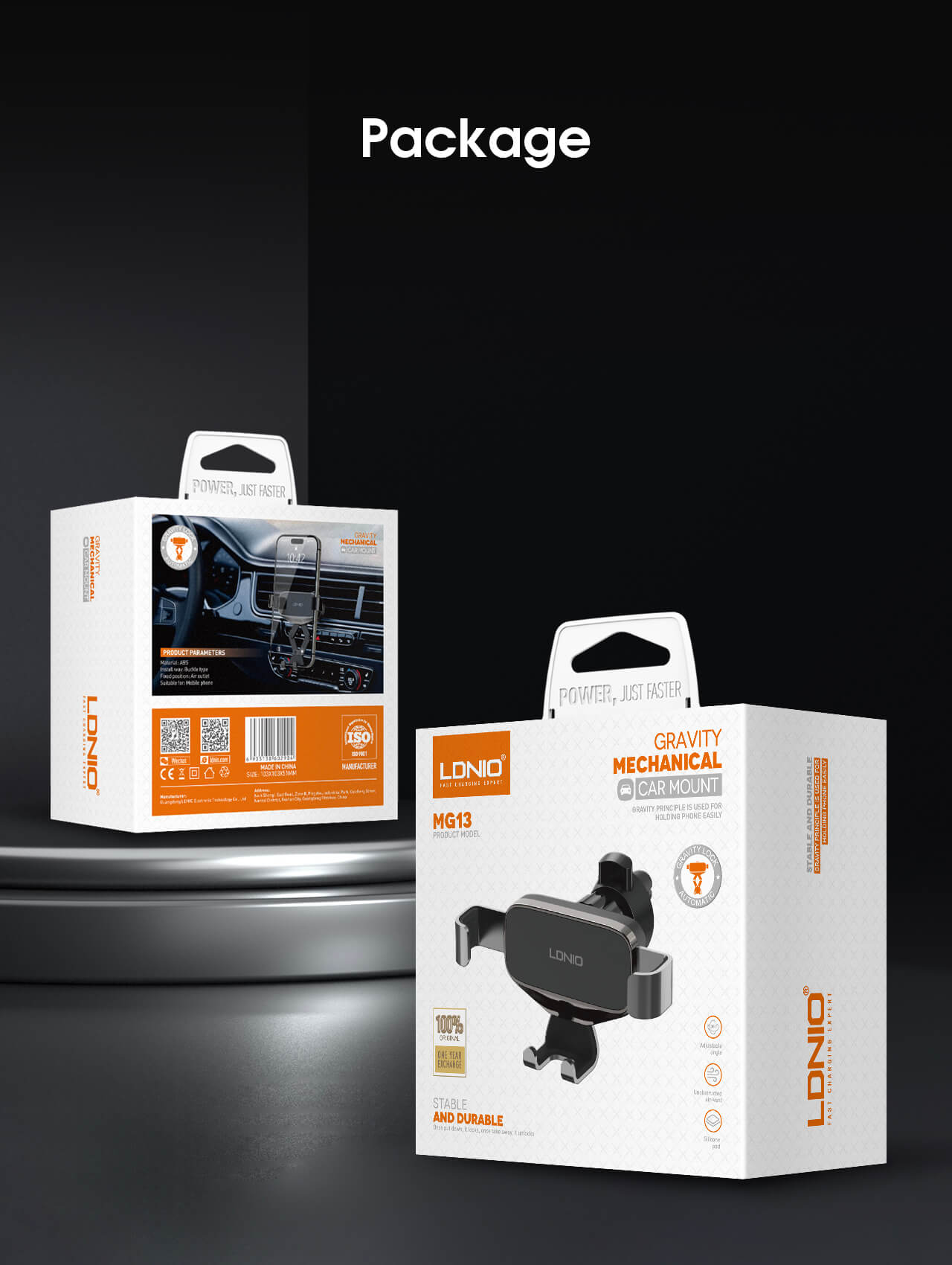 LDNIO MG13 Universal Gravity Mechanical Car Mount