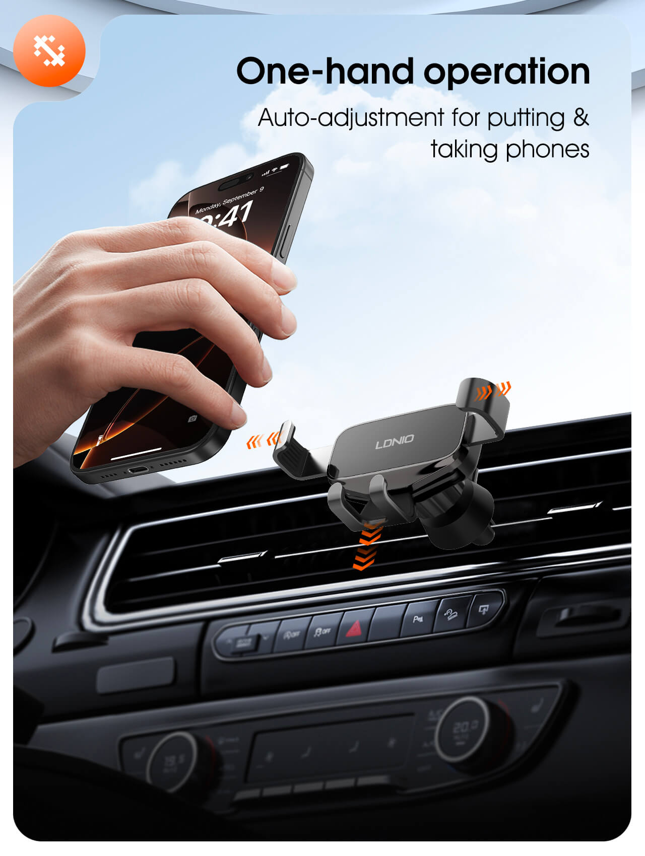 LDNIO MG13 Universal Gravity Mechanical Car Mount