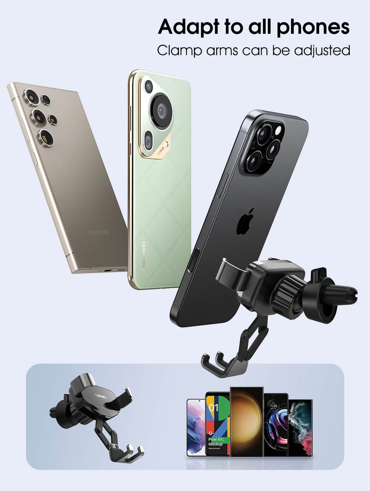 LDNIO MG13 Universal Gravity Mechanical Car Mount