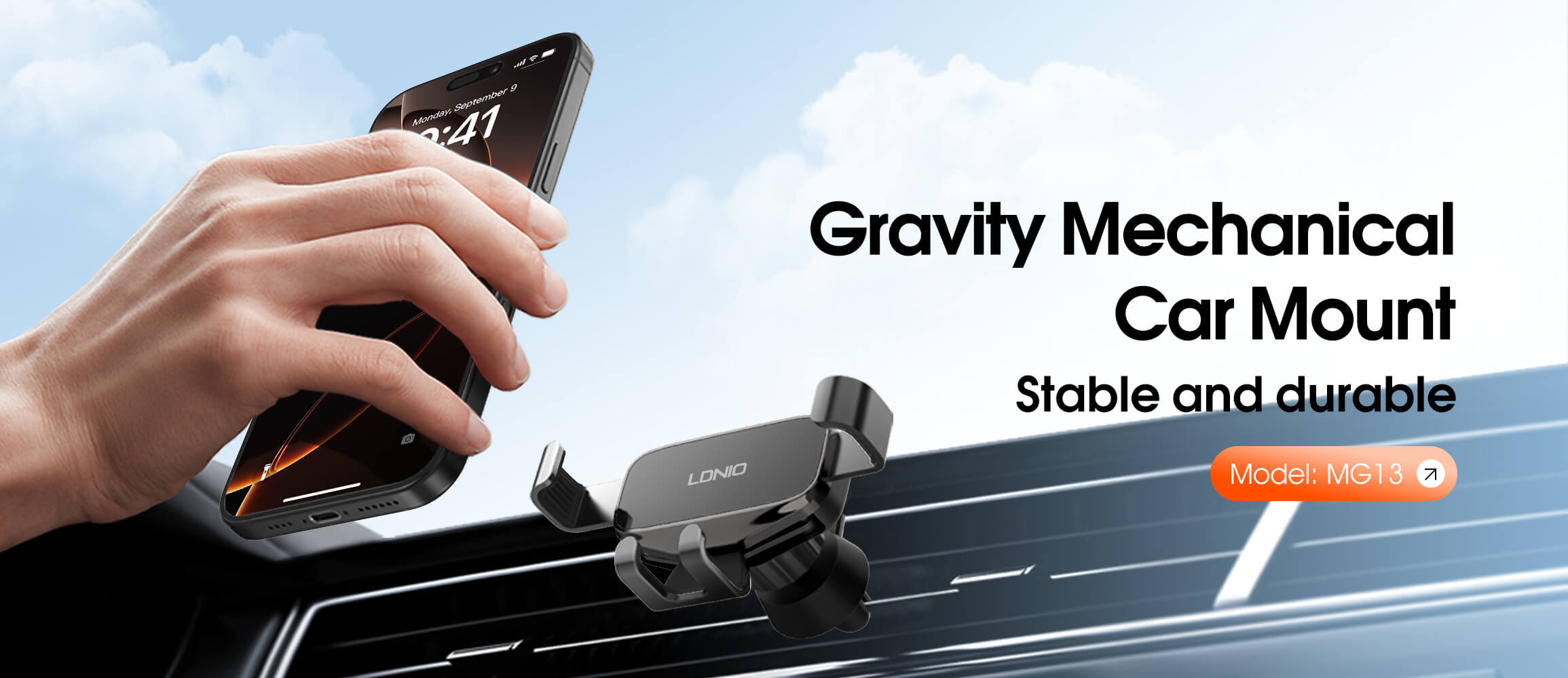LDNIO MG13 Universal Gravity Mechanical Car Mount