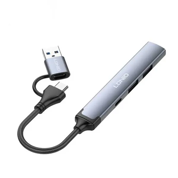 Ldnio DS-64C 4-in-1 USBType-C Hub Adapter