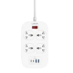 Durable fire-resistant body of LDNIO SC4407C Universal Outlet 45W USB Power Strip