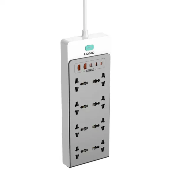 LDNIO 13-in-1 GaN Power Strip SC4 multi device charging hub with 8 AC outlets and multiple USB ports