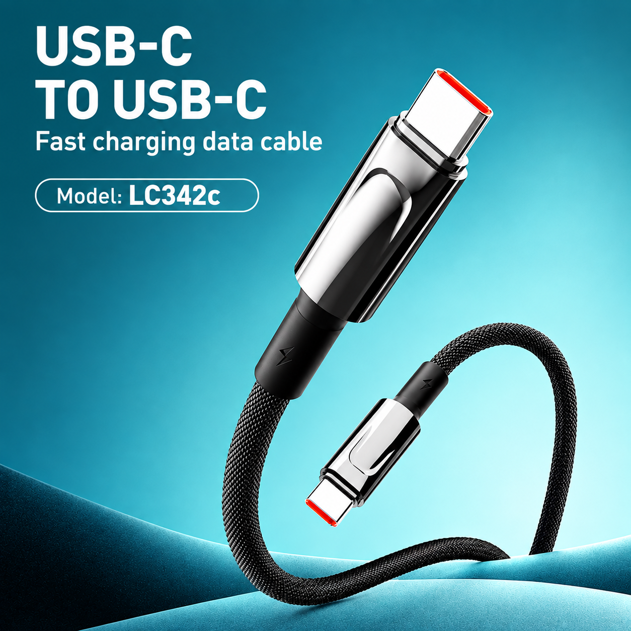 LDNIO LC342C 65W 2M USB-C to USB-C Fast Charging Cable
