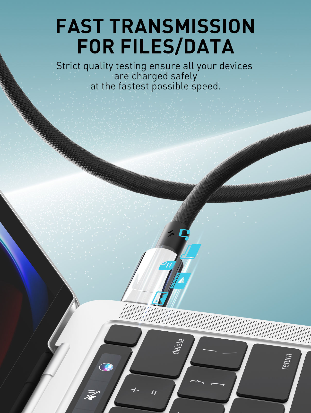 LDNIO LC342C 2 Meter Type-C to Type-C Charging Cable