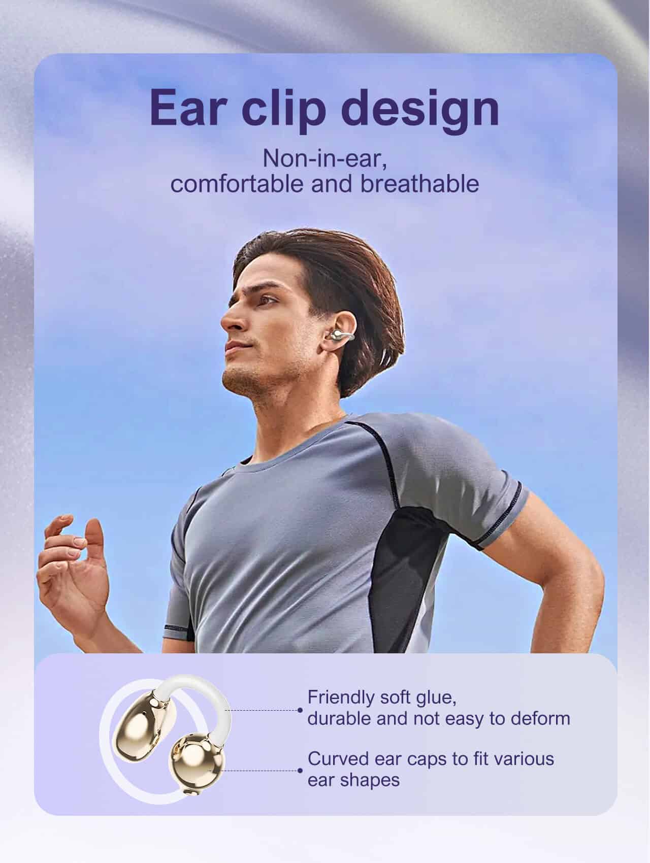 LDNIO T08 Wireless Open Ear Earphones Bluetooth 5.4 Stereo Earbuds 5 LDNIO T08 open ear wireless earbuds with touch control