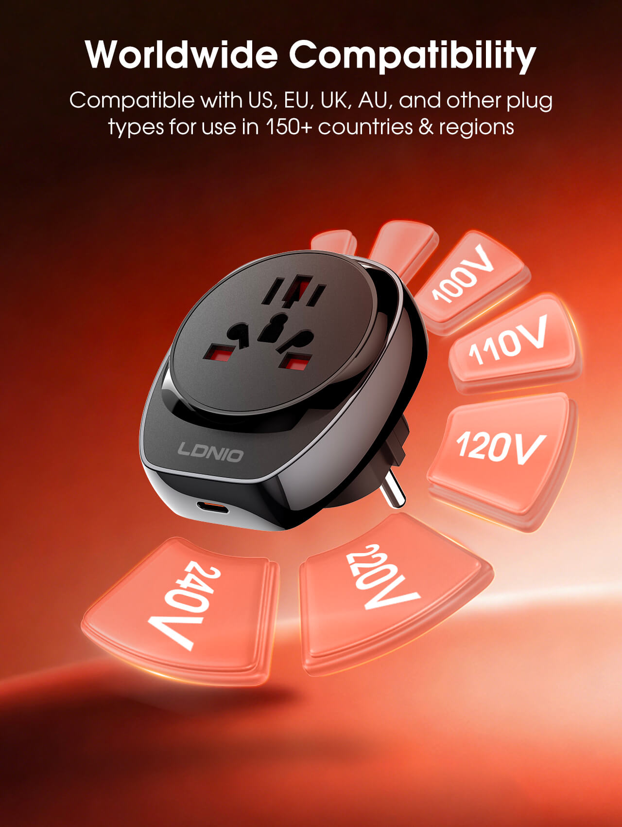 LDNIO Z10 2990W Universal Power Adapter for Travel
