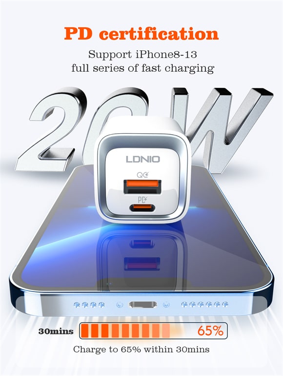 LDNIO A2318M 20W Fast Charger