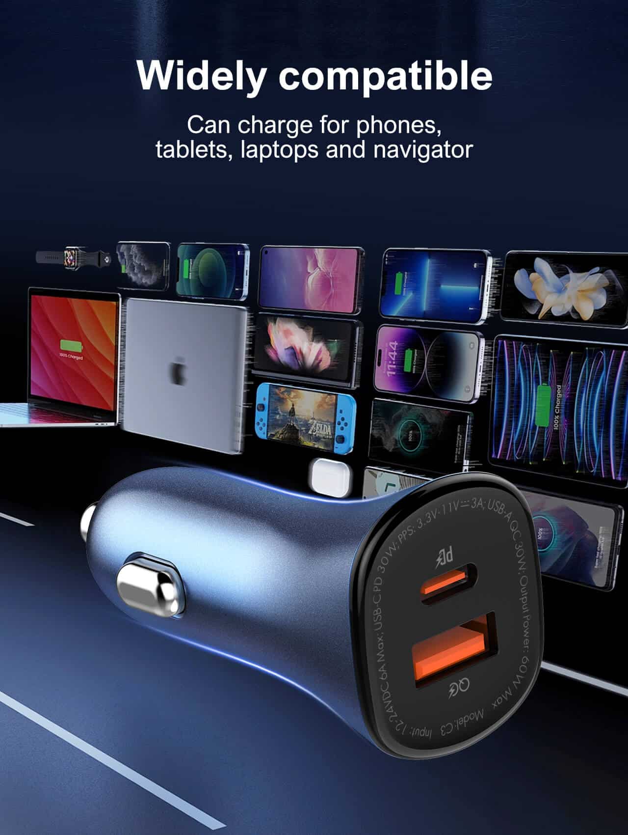 LDNIO C3 60W Fast Car Charger 3 LDNIO C3 60W Fast Car Charger1