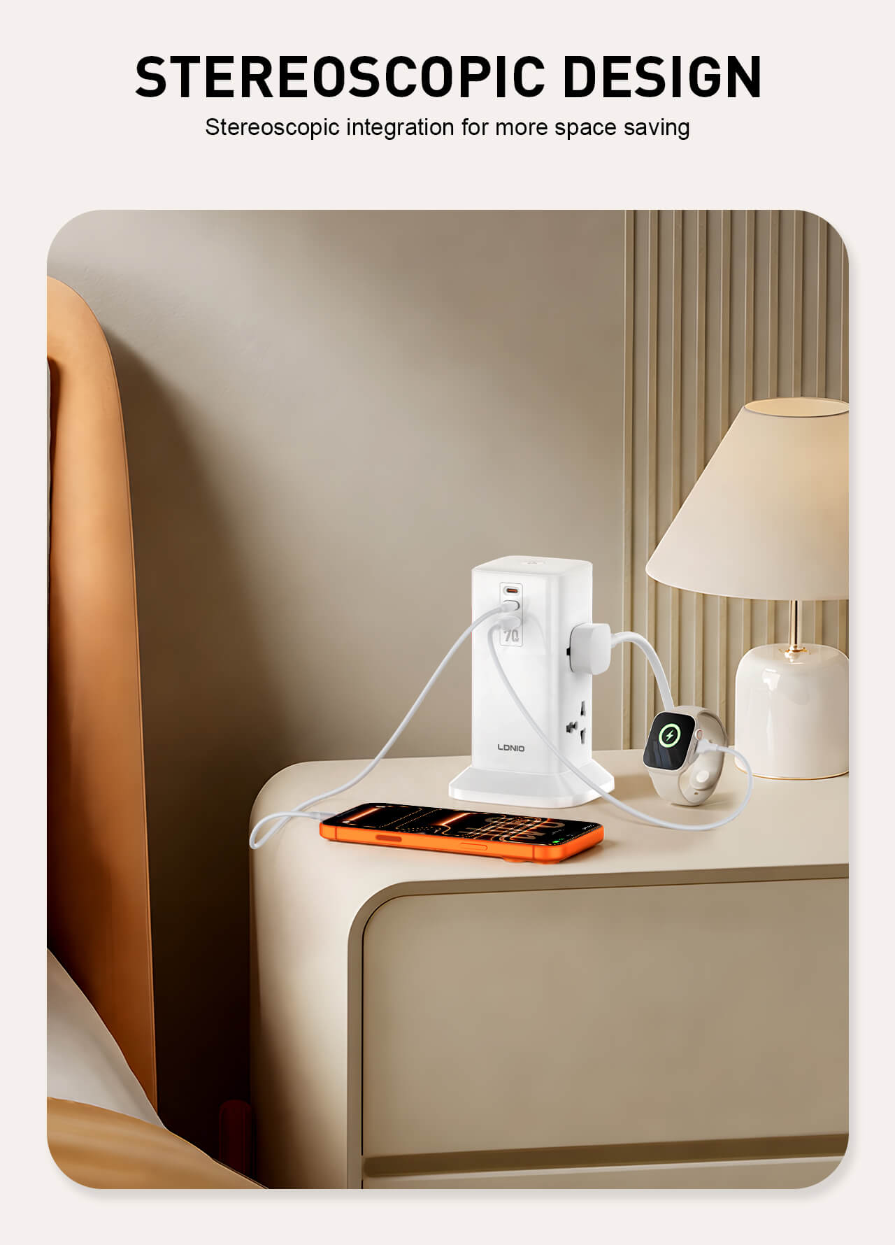 LDNIO SC4383-1 70W PD Adapter Multifunction Chargers Power Strip 1 LDNIO SC4383-1 70W PD Adapter Multifunction Chargers Power Strip